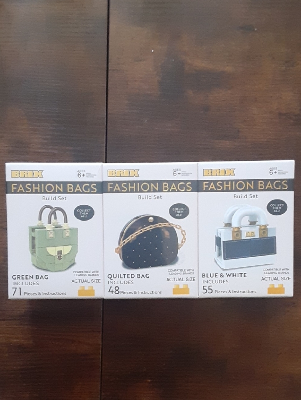 Buildable Brix Trio Fashion Bags Series